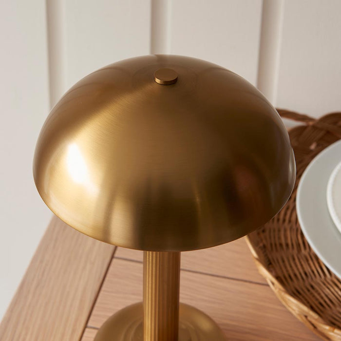 Bridport Rechargeable Table Lamp In Warm Brass