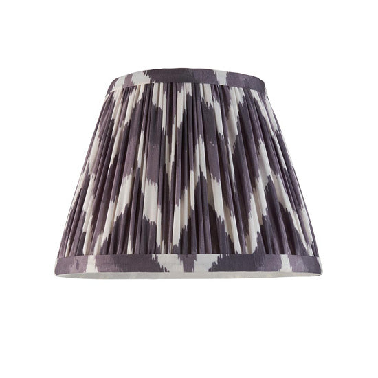 Bibury And Zigzag 20cm Pearl Grey Fabric Shade Table Lamp In Satin Pink Clay