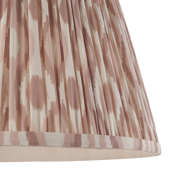 Higgledy And Ikat 40cm Neutral Shade Floor Lamp With High Gloss Almond White Base