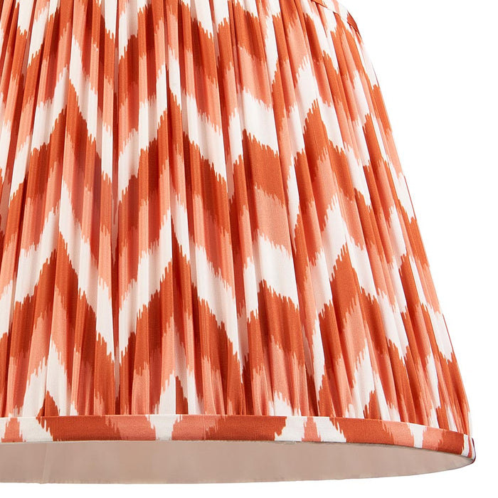 Higgledy And Zigzag 40cm Apricot Orange Shade Floor Lamp With Gloss Marlin Blue Base