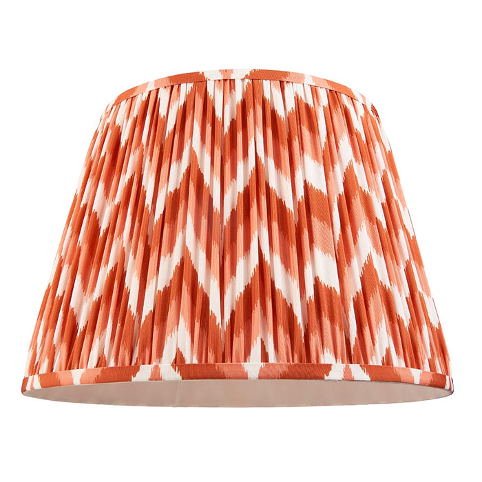 Higgledy And Zigzag 40cm Apricot Orange Shade Floor Lamp With Gloss Marlin Blue Base