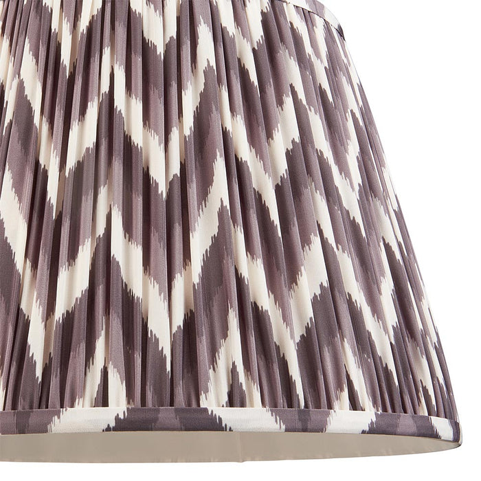 Higgledy And Zigzag 40cm Pearl Grey Shade Floor Lamp With Gloss Pink Clay Base