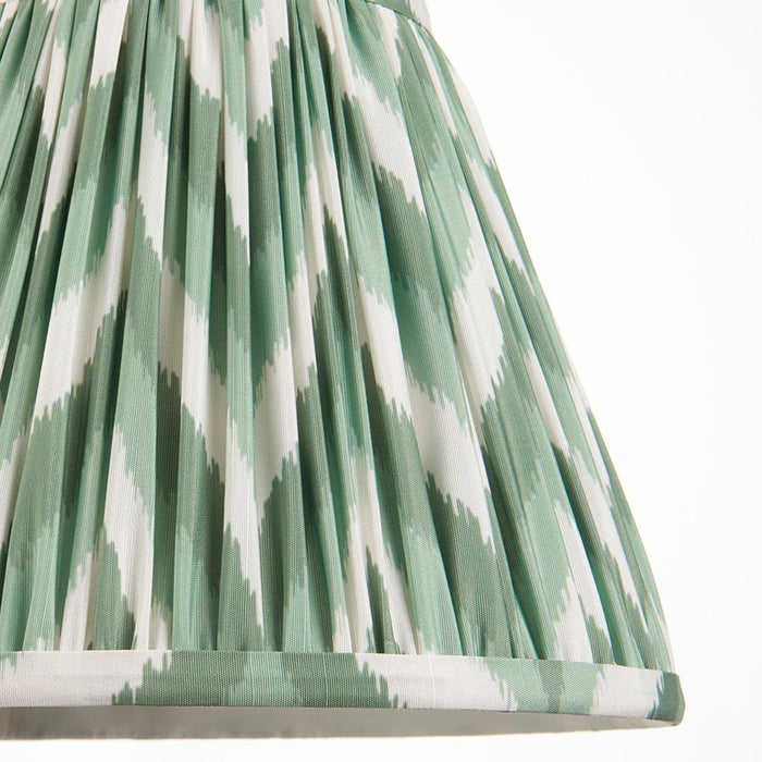 Higgledy And Zigzag 25cm Cotswold Green Shade Table Lamp With Gloss Marlin Blue Base