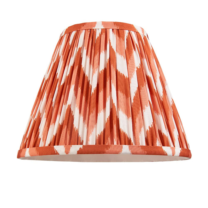 Higgledy And Zigzag 25cm Apricot Orange Shade Table Lamp With Gloss Marlin Blue Base