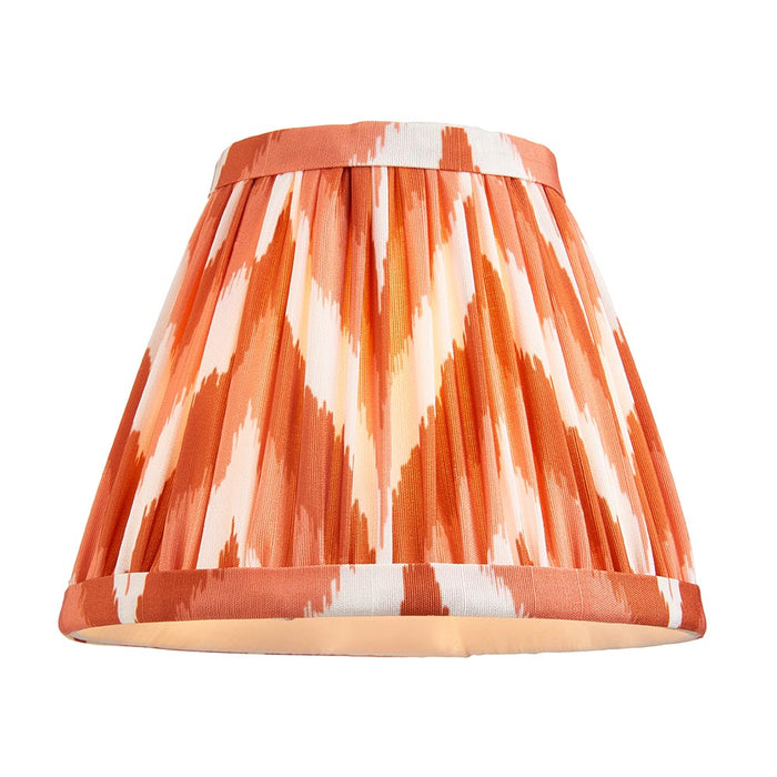 Burley Rechargeable And Zigzag 16cm Apricot Orange Shade Table Lamp In Brushed Aged Brass