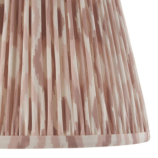 Higgledy And Ikat 35cm Neutral Shade Floor Lamp With High Gloss Almond White Base