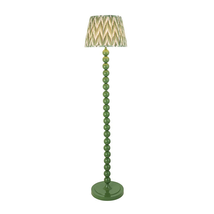 Higgledy And Zigzag 35cm Cotswold Green Shade Floor Lamp With Gloss Cotswold Green Base