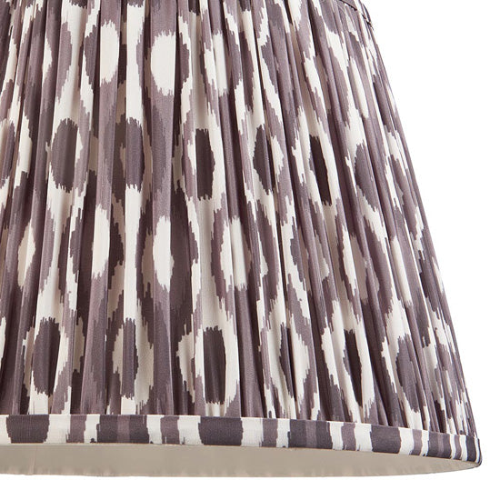 Higgledy And Ikat 35cm Pearl Grey Shade Floor Lamp With High Gloss Pink Clay Base