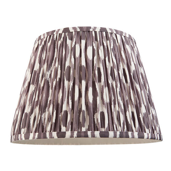 Higgledy And Ikat 35cm Pearl Grey Shade Floor Lamp With High Gloss Pink Clay Base