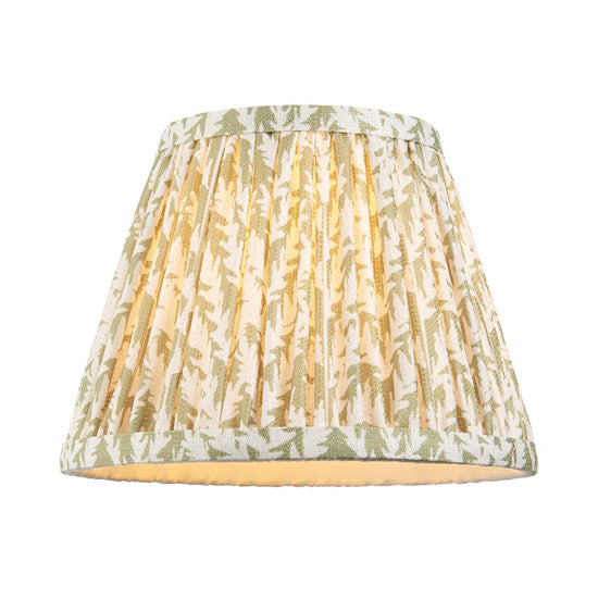 Higgledy And Leaf 20cm Herb Garden Green Shade Table Lamp With High Gloss Almond White Base