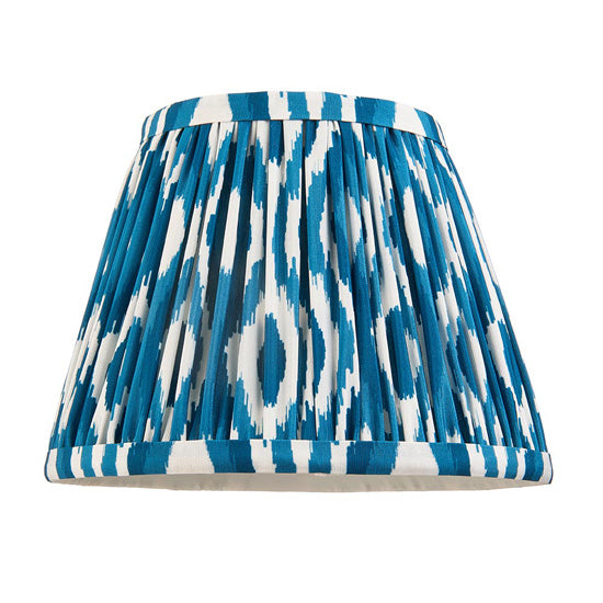 Higgledy And Ikat 20cm Marlin Blue Shade Table Lamp With High Gloss Marlin Blue Base