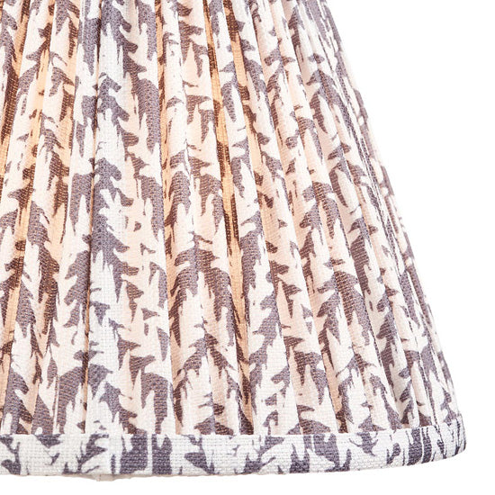 Bobble And Leaf 25cm Pearl Grey Fabric Shade Table Lamp In Olive Green Bobble Ceramic Base