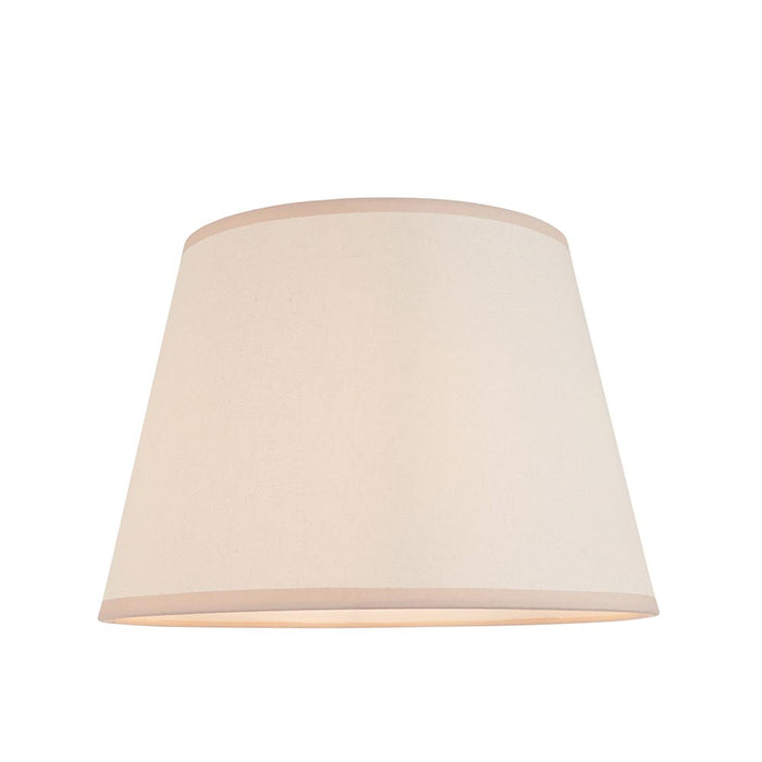 Borello And Ivy 35cm Pearl Grey Shade Table Lamp With Ivory Crackle Ceramic Base