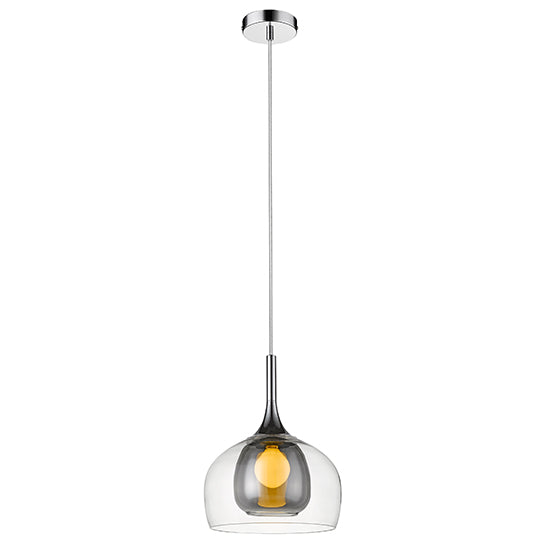 Adelina Large Decorative Ceiling Pendant Light In Smoked Grey