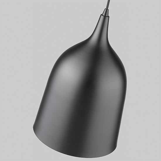 Crofton 1 Bulb Ceiling Pendant Light In Matt Black