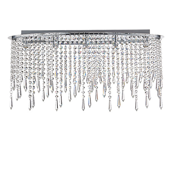 Thornton 5 Bulbs Decorative Flush Ceiling Light In Chrome