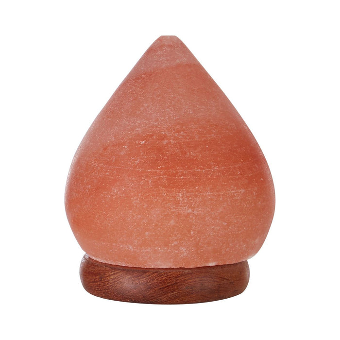 Trexant Teardrop Design Salt Table Lamp In Orange