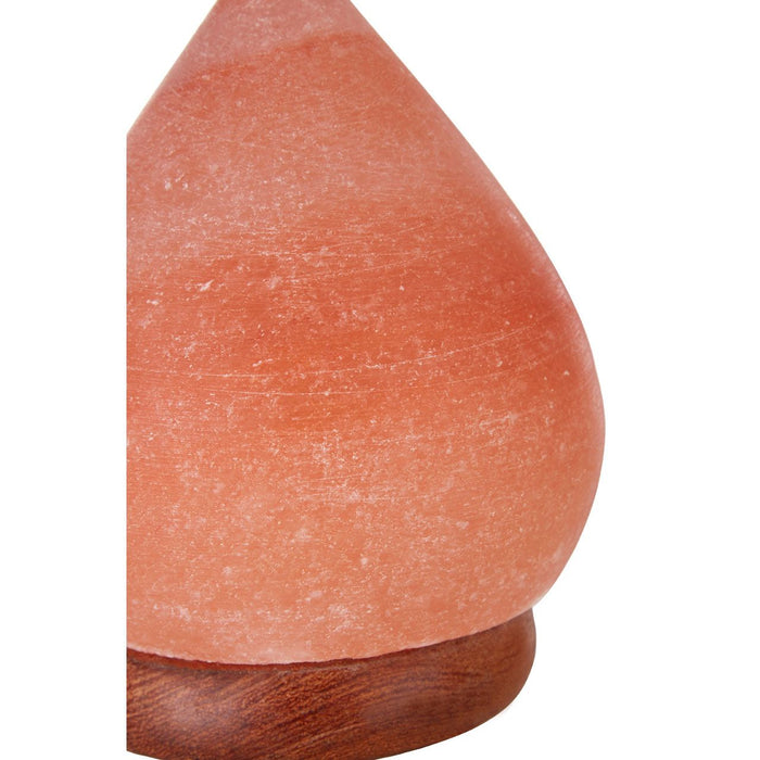 Trexant Teardrop Design Salt Table Lamp In Orange