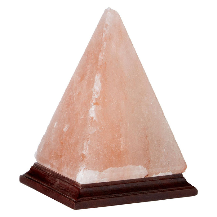 Trexant Pyramid Design Salt Table Lamp In Orange