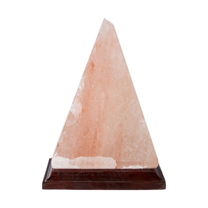 Trexant Pyramid Design Salt Table Lamp In Orange