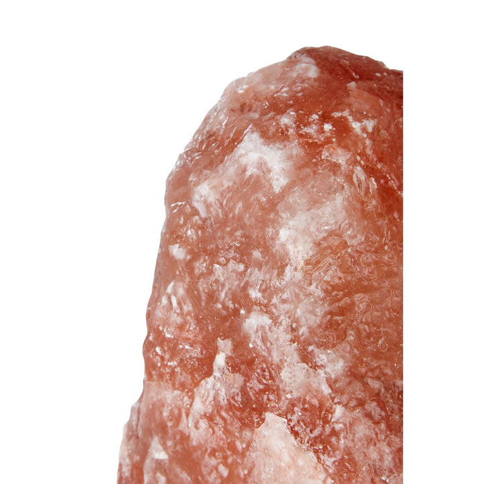 Trexant Natural Stone Design Salt Table Lamp In Orange