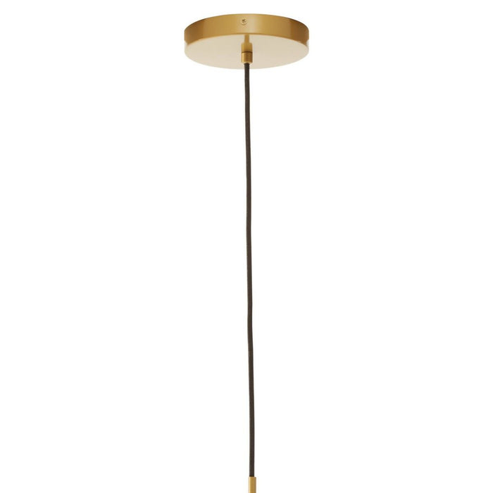 Revive Clear Glass Shade Ceiling Pendant Light In Gold