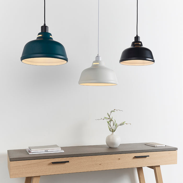 Mono Ceiling Light Shade In Matt Ink Blue