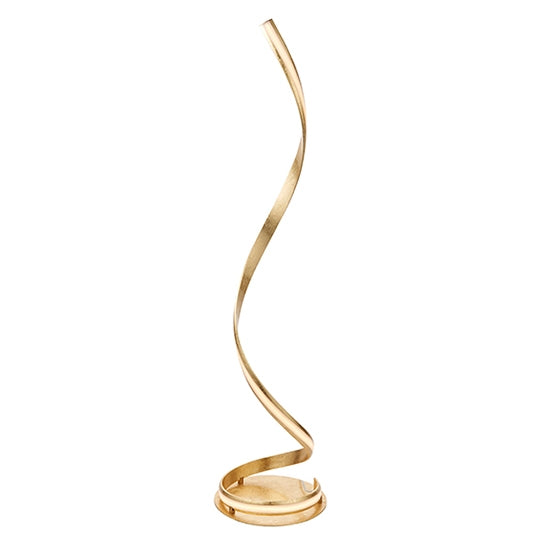 Aria LED Floor Lamp In Gold With White Diffuser