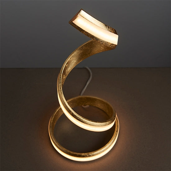 Aria LED Table Lamp In Gold With White Diffuser