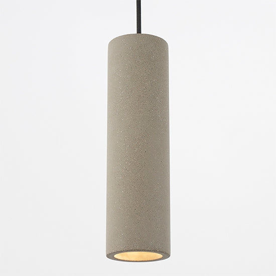 Asta Ceiling Pendant Light In Smooth Grey Concrete