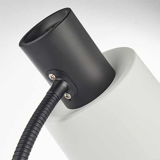 Ben USB Task Table Lamp In Matt Black And White