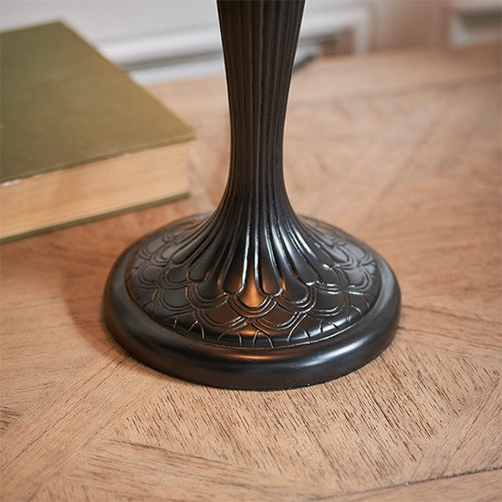 Brooklyn Small Tiffany Glass Table Lamp In Dark Bronze