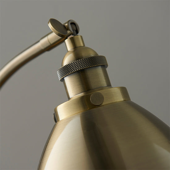 Franklin Task Table Lamp In Antique Brass