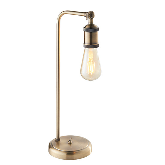 Hal Table Lamp In Antique Brass