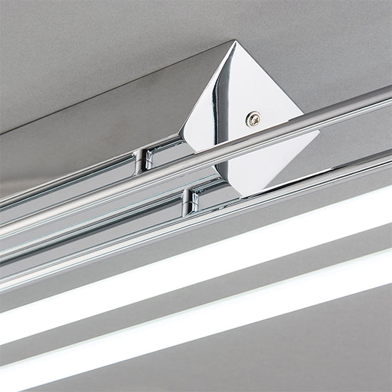 Harper LED 2 Lights Medium Flush Ceiling Light In Polished Chrome