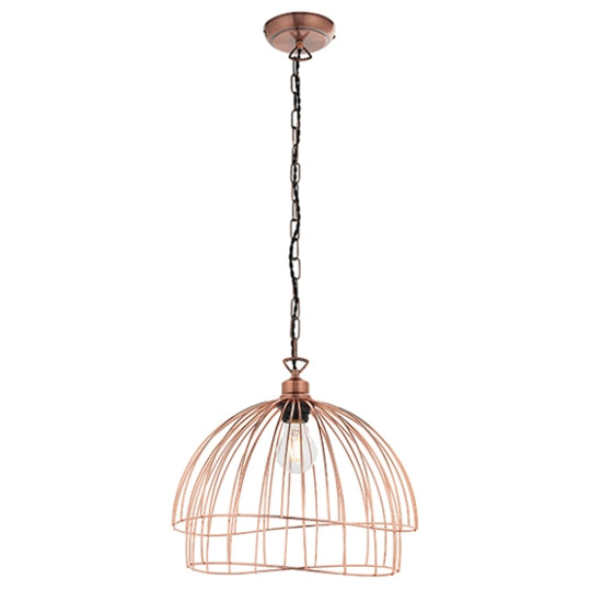 Jericho Ceiling Pendant Light In Copper