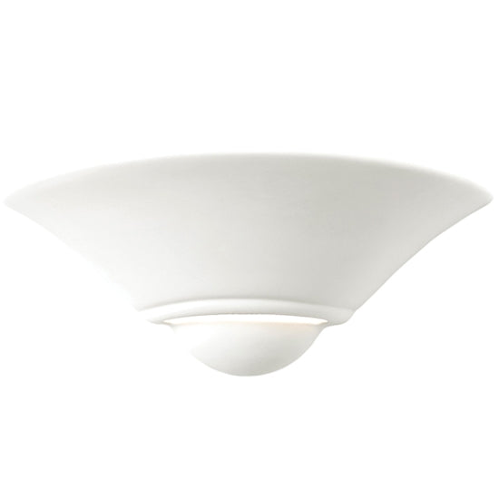 Mayfair LED Wall Light In Unglazed Ceramic