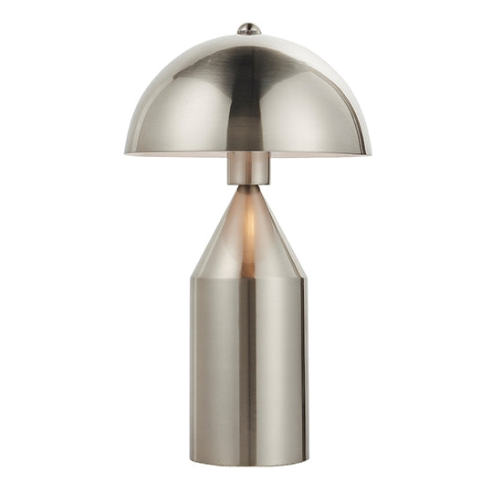 Nova Table Lamp In Brushed Nickel And Gloss White