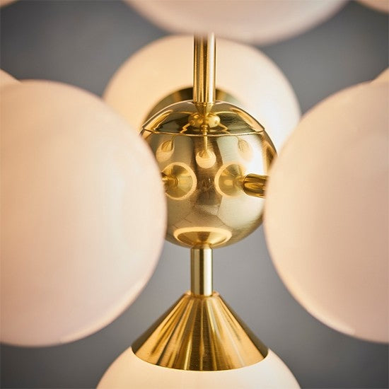 Oscar 11 Lights Ceiling Pendant Light In Brushed Brass