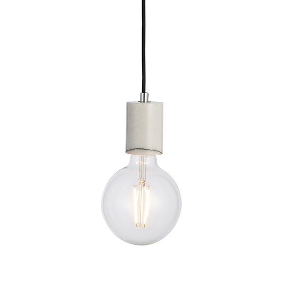 Otto White And Grey Polished Marble Ceiling Pendant Light