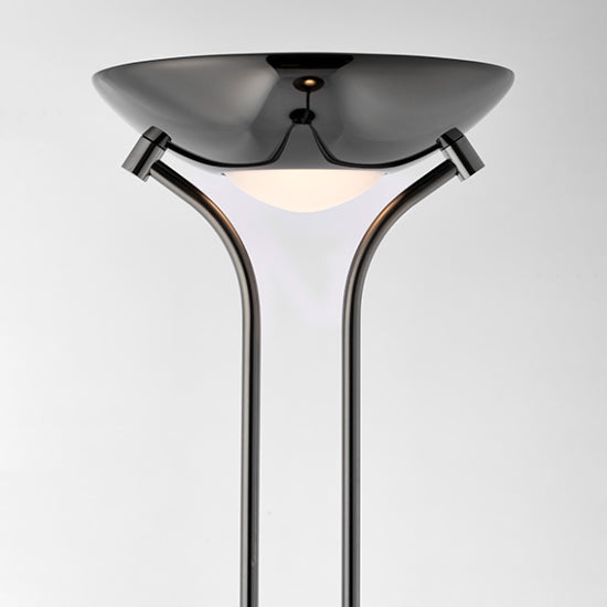 Rome Mother And Child Task Floor Lamp In Black Chrome