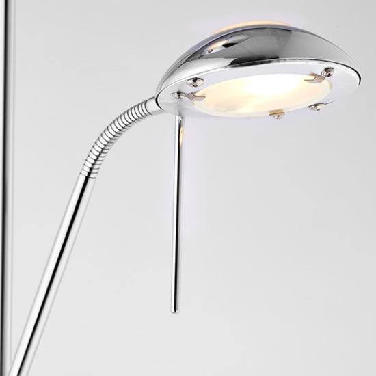 Rome Mother And Child Task Floor Lamp In Polished Chrome