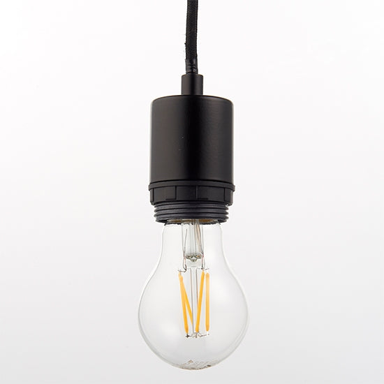 Studio LED Ceiling Pendant Light In Matt Black