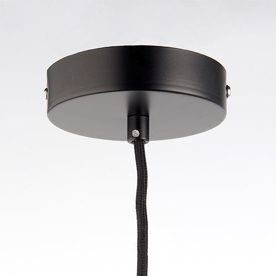 Studio LED Ceiling Pendant Light In Matt Black