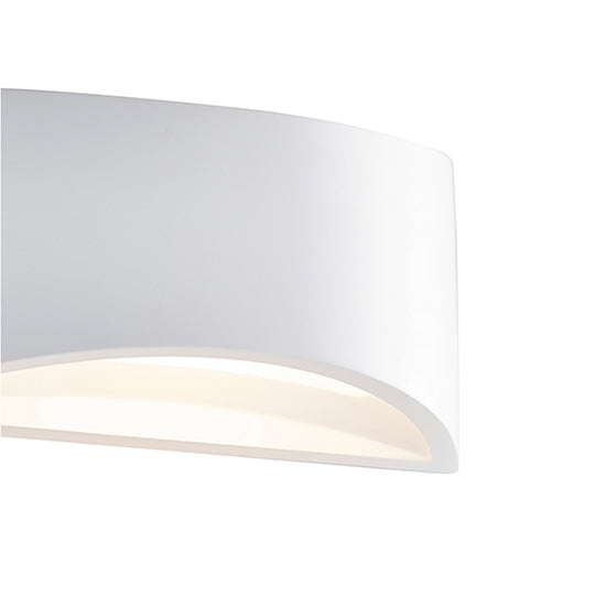 Toft LED Wall Light In Smooth White